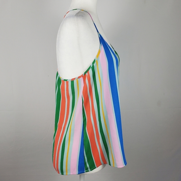 BP multicolor striped v neck tank top small - Picture 2 of 3
